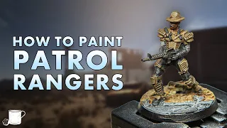How To Paint NCR Patrol Rangers from Fallout Wasteland Warfare