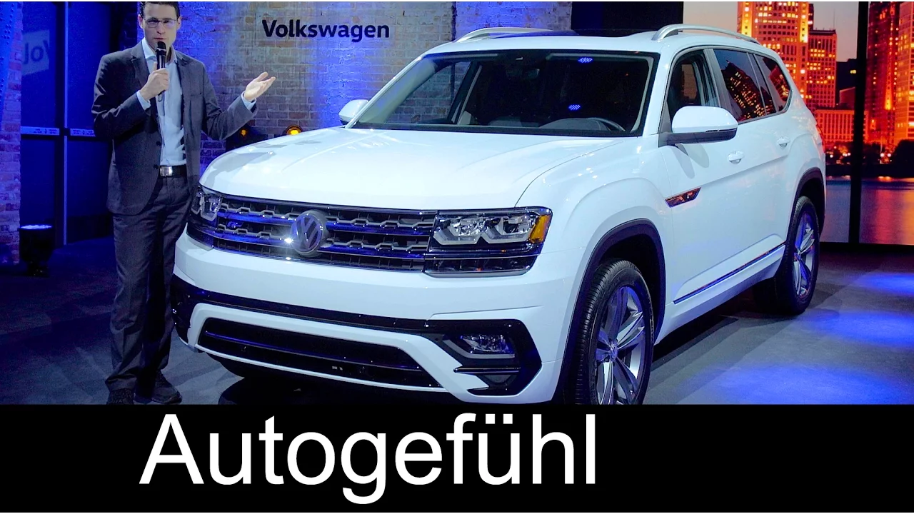 Volkswagen Atlas R-Line Premiere review VW Teramont SUV NAIAS Detroit new - Autogefühl