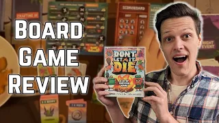 Try to survive the unforgiving prehistoric coop game, Don't Let It Die (Board Game Review)