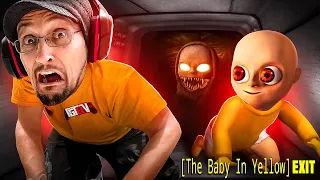 Escaping The Baby in Yellow! White Rabbit Exit (FGTeeV Can&#39;t Stop Screaming Gameplay)