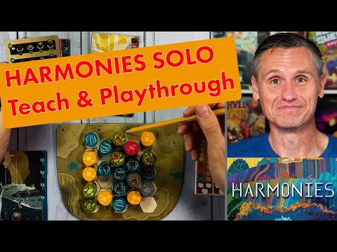 Harmonies: Solo -How to Play & Full Playthough #harmonies #boardgame #boardgaming #soloboardgames