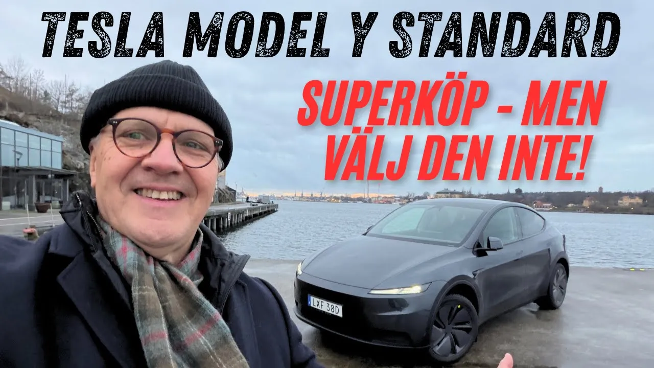 Tesla Model Y Standard – ett klipp – som du inte ska göra!
