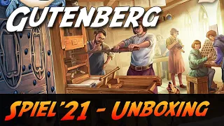 Gutenberg - SPIEL 21 Neuheit Unboxing (Granna)