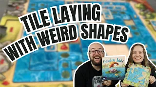 Rosenberg's new tile laying game has some weird shapes! - Garden Lake Board Game Review