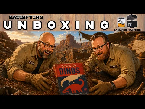 Digging for Dinos Board Game Unboxing | Steve & Les React