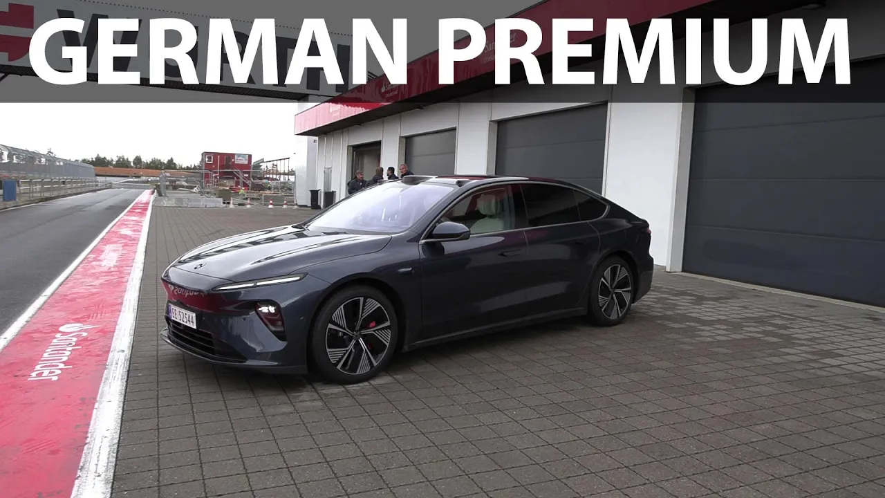 Nio ET7 test drive at Rudskogen race track
