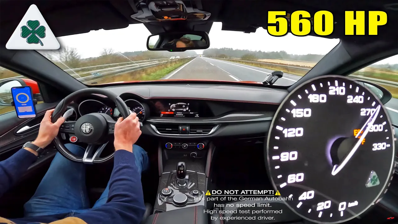 560HP Alfa Romeo Stelvio Quadrifoglio PUSHED on the Autobahn!