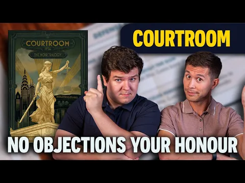 Courtroom: The Noir Trilogy | Build Your Case. Convince the Jury. | Board Game Preview