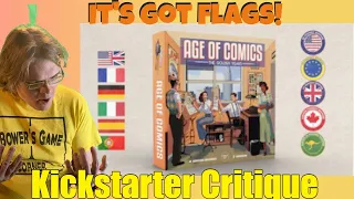 Age of Comics: The Golden Years - Kickstarter Critique Review