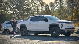 My Buddy Bought A New Chevy Silverado EV! This Thing Will Have The Miles Piled On It