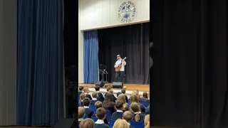 Went to my old high school yesterday to do a gig and teach a music class, was awesome
