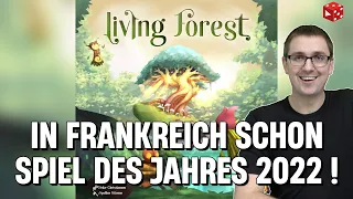 Living Forest - Gewinner des 2022 As d'Or - Jeu de l'Année Initié -Überblick auf deutsch