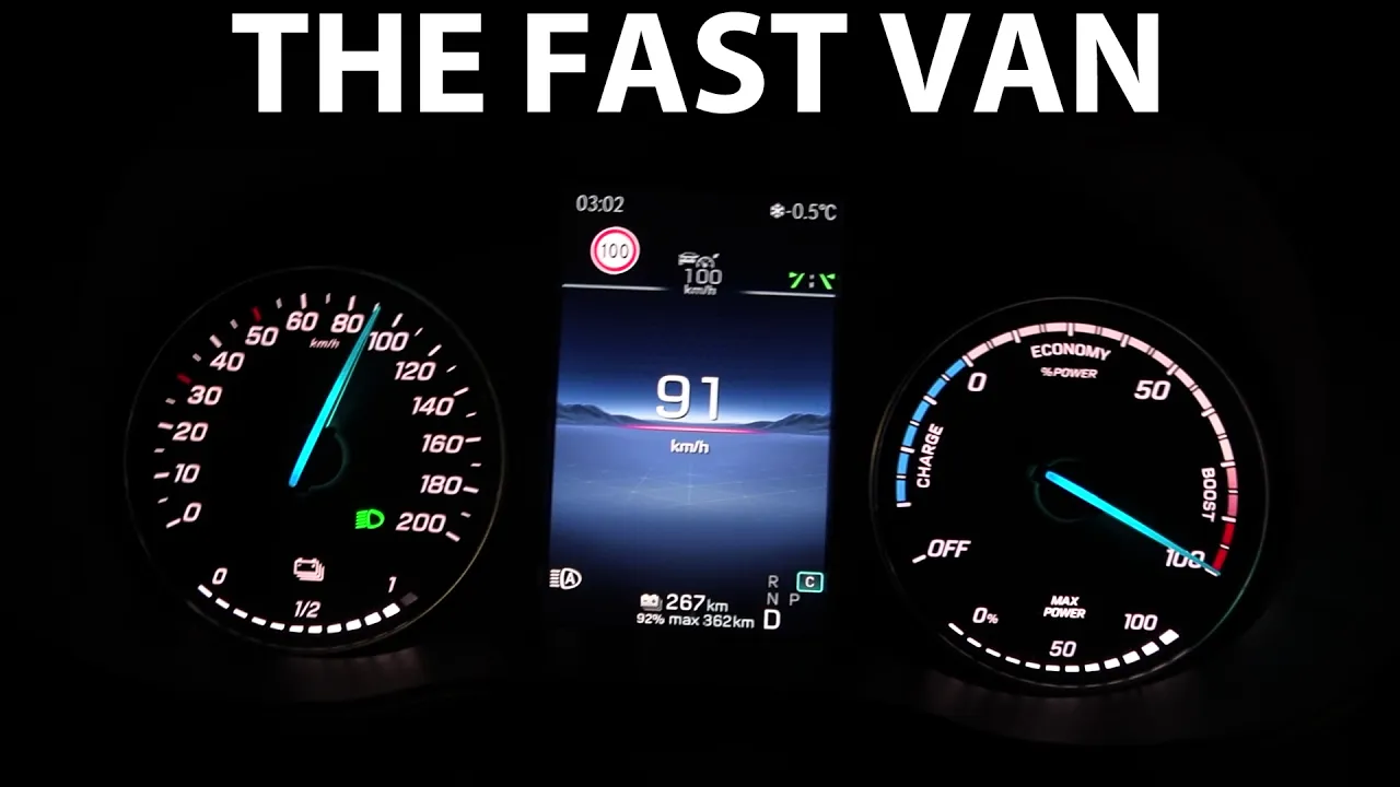 Mercedes eVito acceleration and noise test