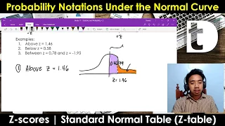 Probability Notations Under Normal Curve Probability Notations Under Normal Curve