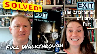 Solved! Exit the Game: The Catacombs of Horror Part 1: walkthrough & solution - Dr Gareth and Laura