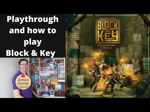 How to play and playthrough Block and Key board game spatial puzzle #Inside #up #amassgames #spiel