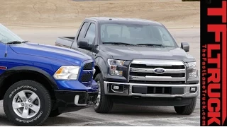 2015 Ford F-150 2.7L vs Ram 1500 EcoDiesel Mashup Review: Speed vs Torque