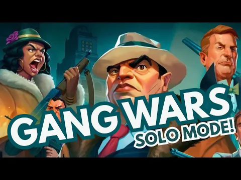 Gang Wars Board Game | Solo Mode Preview | Full Playthrough (Sponsored Video)