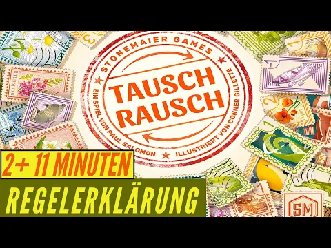Tauschrausch Regeln Anleitung Erklärung Brettspiel Briefmarken Feuerland
