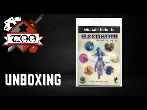 Gloomhaven Forgotten Circles – Removable Sticker Set Unboxing