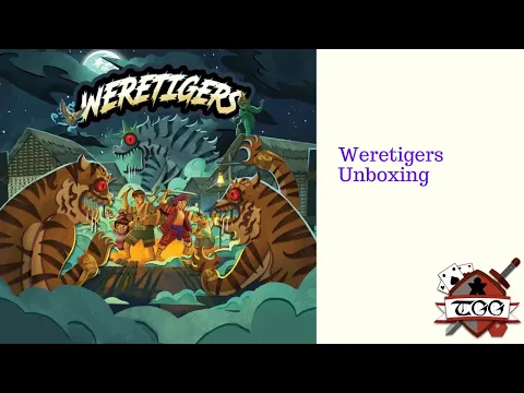 Weretigers Prototype Board Game Unboxing