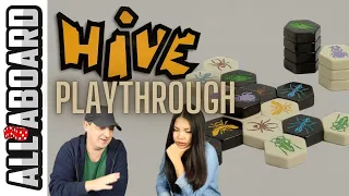 HIVE Board Game Playthrough 2 Player Gameplay