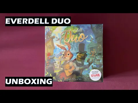 Unboxing Everdell Duo board game retail version
