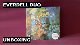 Unboxing Everdell Duo board game retail version