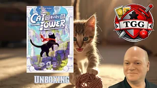 Cat and the Tower Board Game Unboxing | Cooperative Dexterity & Feline Adventure
