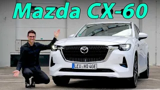 Mazda CX60 driving REVIEW e-Skyactiv in Germany (US CX70)! Is it the Premium CX-5?