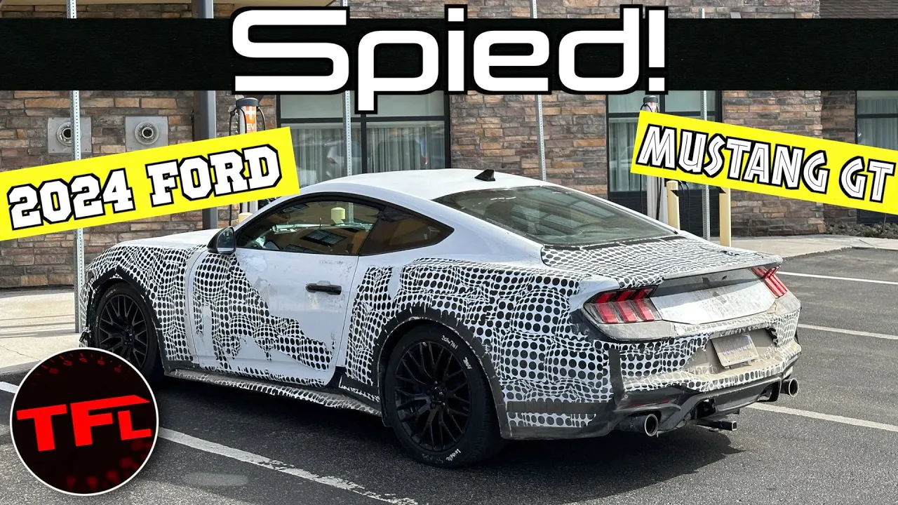 2024 Ford Mustang Spied in The Wild & What's the Deal with the Nissan Ad?