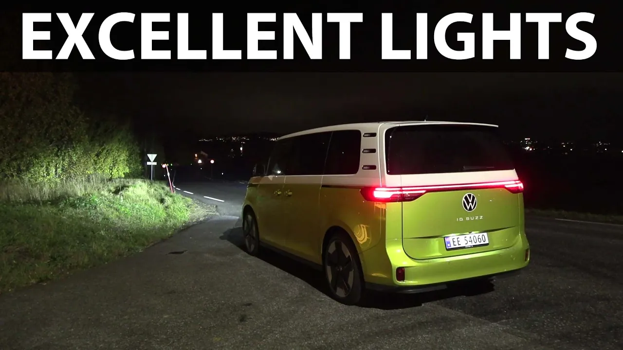 VW ID Buzz LED Matrix headlights test