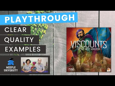 Viscounts of the West Kingdom Board Game - One Round Playthrough (or more). A Kickstarter Preview