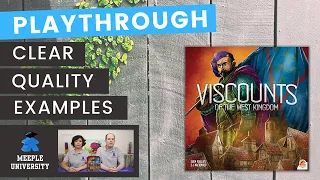 Viscounts of the West Kingdom Board Game - One Round Playthrough (or more). A Kickstarter Preview