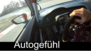 Seat Leon Cup Racer hotlap Parcmotor de Castellolí racetrack with DTM driver Miguel Molina