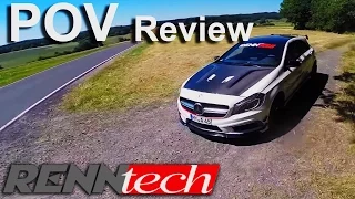 Mercedes A45 AMG Review 430 HP Renntech POV Test Drive
