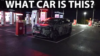 Camouflaged car spotted charging at Ionity Dal