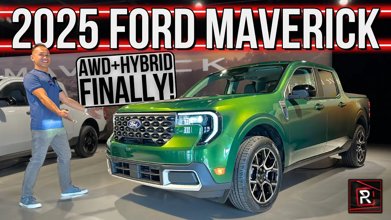 The 2025 Ford Maverick Finally Gets Upgraded Tech & An AWD Hybrid Powertrain