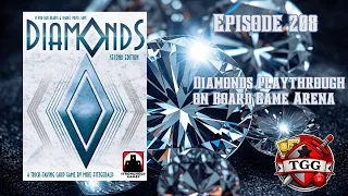 Diamonds Card Game Playthrough on Board Game Arena | Trick-Taking Strategy in Action