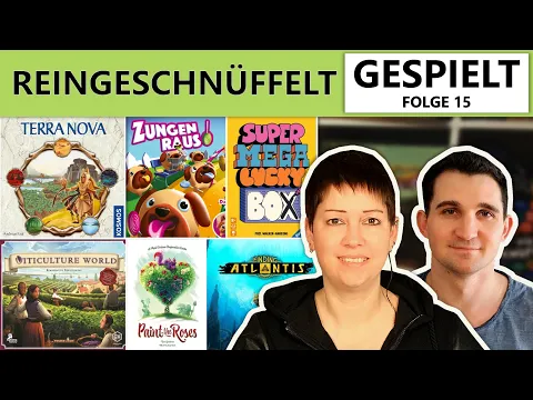 Gespielt Top Flop Brettspiele Viticulture world Terra Nova Paint the roses Finding Atlantis Zungen