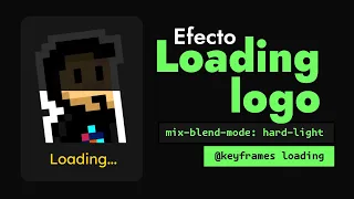 Efecto Loading con modos de fusión de CSS