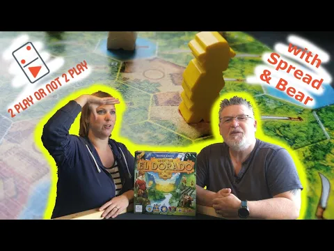 Quest for El Dorado 2 Player Board Game Review with Spread & Bear