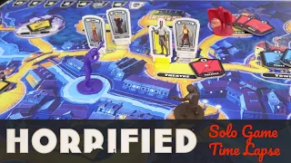 Halloween Special: Horrified - Quick Solo board game play time lapse in under a minute!