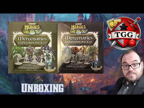 Heroes of Land, Air & Sea: Mercenaries Expansion Packs #1 #2 & #3 Unboxing