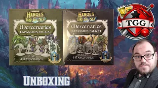 Heroes of Land, Air & Sea: Mercenaries Expansion Packs #1 #2 & #3 Unboxing