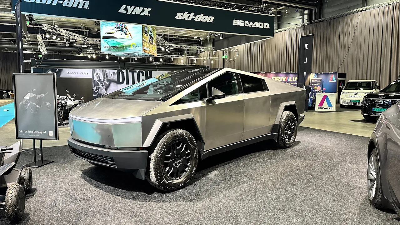 Tesla Cybertruck - rask titt på eCarExpo