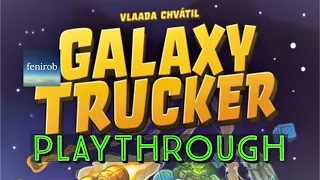 Galaxy Trucker Board Game I Playthrough (Level 2 Flight)