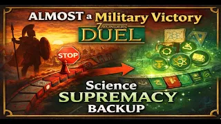 ALMOST a Military Victory | 7 Wonders Duel Science Supremacy Backup