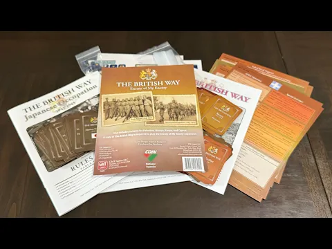 The British Way: Enemy of My Enemy (GMT) - Unbag + First Look
