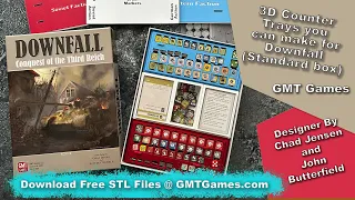 GMT Games: Downfall - Organize it with these counter trays - Free!